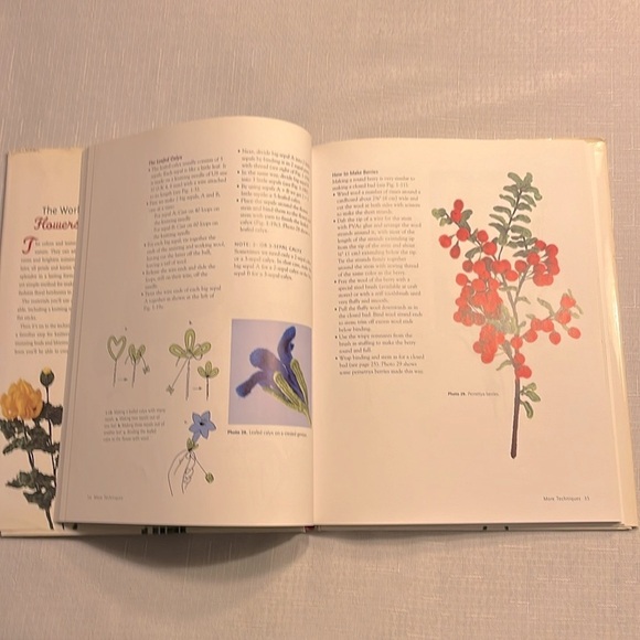 FLOWERS IN WOOL BOOK BY LILY SIMONS - Picture 8 of 15